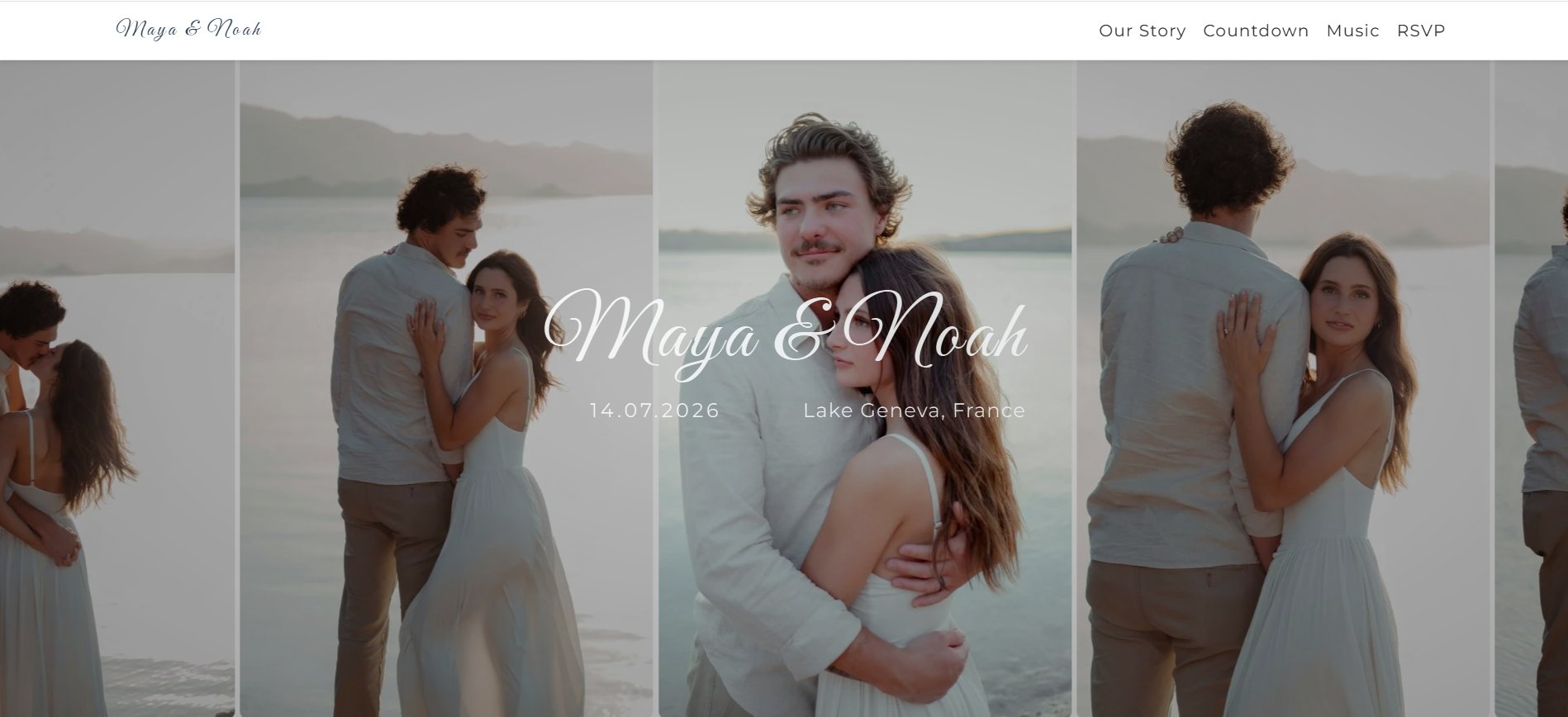 Wedding Website Preview